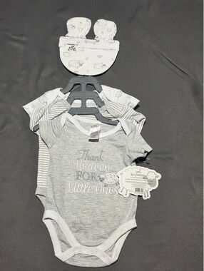 5-Piece Little Beginnings Baby Boy Set 0-3M NWT